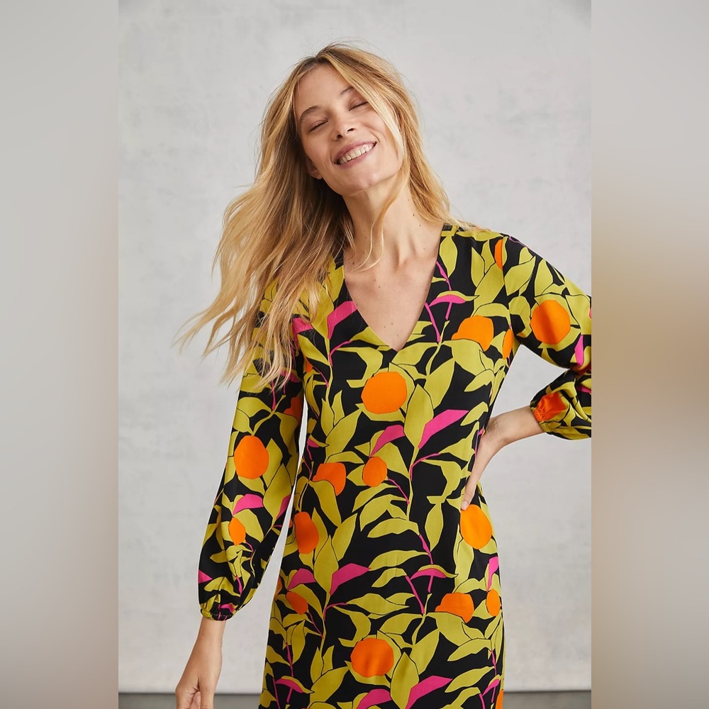 Anthropologie x Corey Lynn Calter Naranjas Midi Dress - size XS NWT